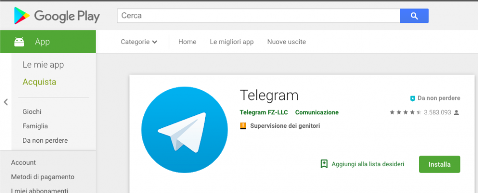 telegram play store